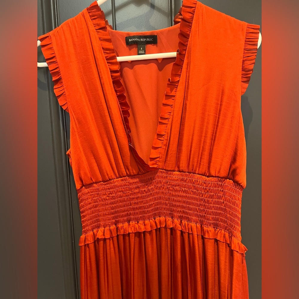 Orange Banana Republic dress